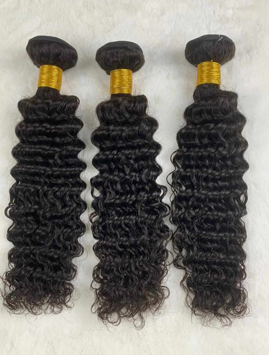 Water Wave Bundle Deals With 4X4 Closure - Natural Black